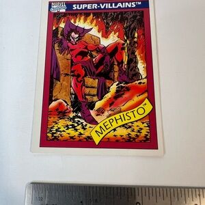 Mephisto 78 MARVEL UNIVERSE Series 1 card; 1990 Impel X-Men